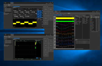 Figure 6. WT5000 and DL950 monitor display on the PC screen